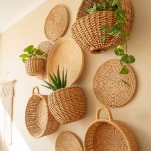 Home boho wall basket decor everyone is pinning right now