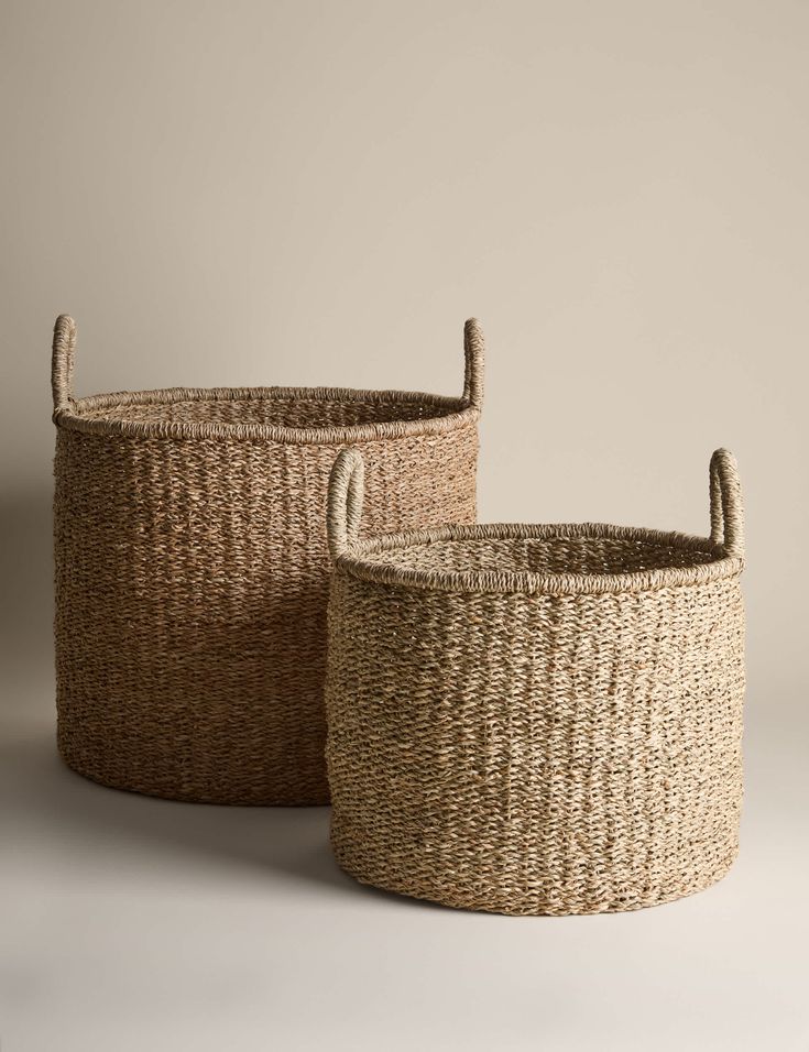 Home seagrass medium tall basket